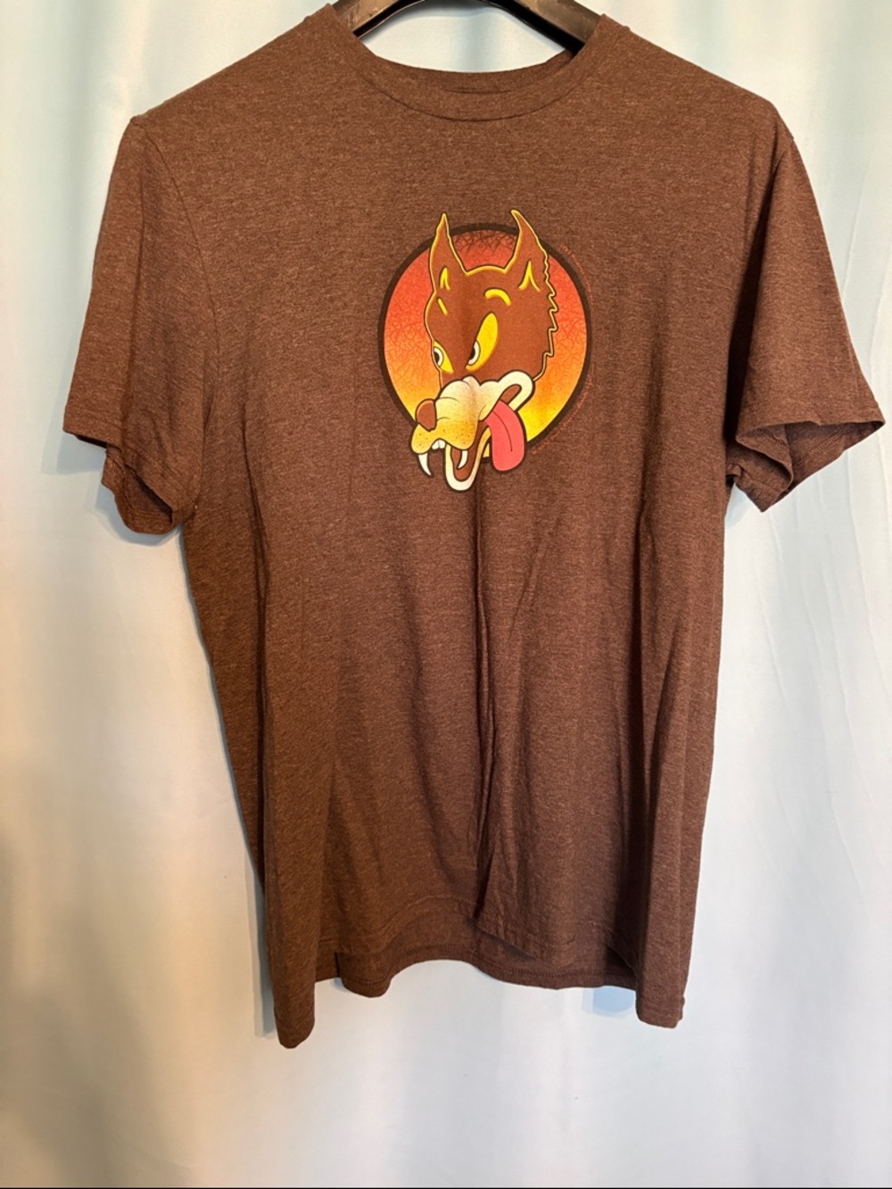 Brown Jerry Garcia Wolf Tee - Men